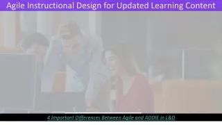 agile instructional design for updated learning content