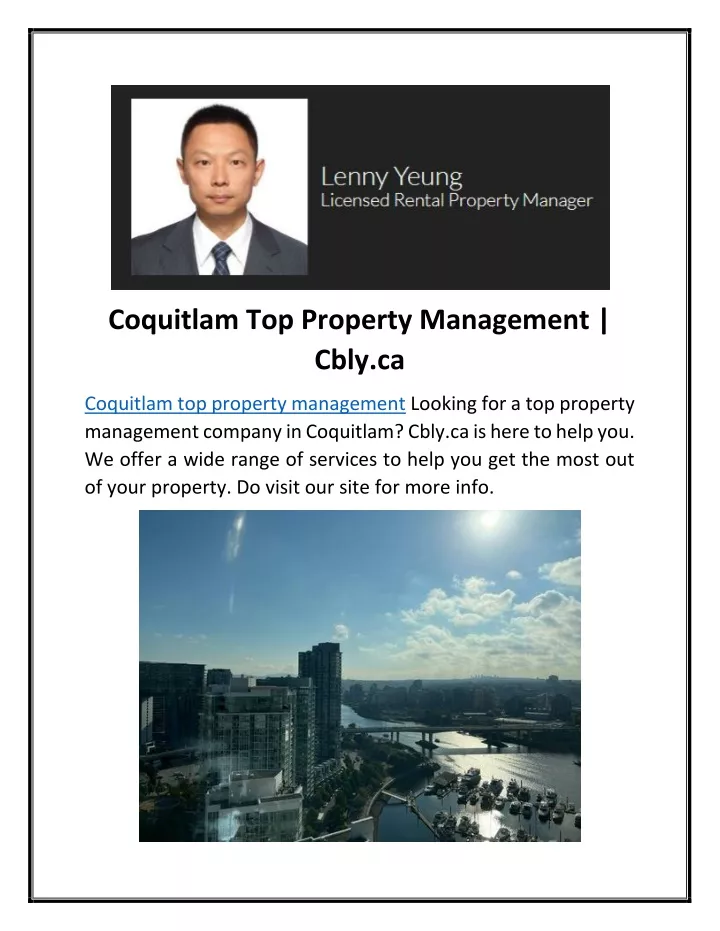 coquitlam top property management cbly ca