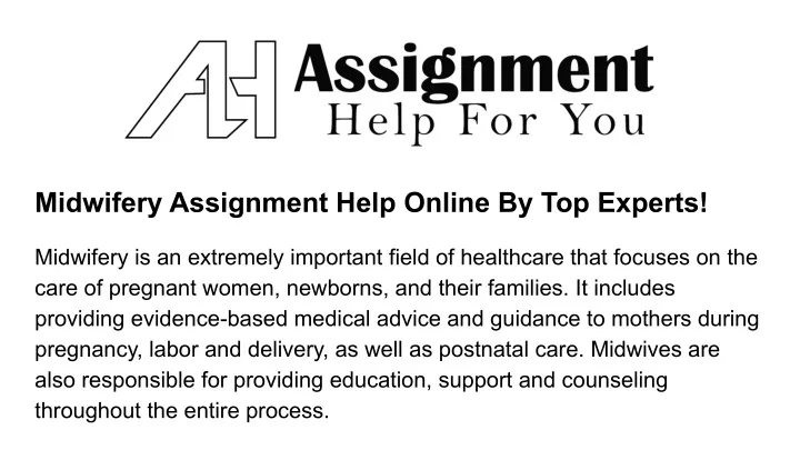 midwifery assignment help online by top experts