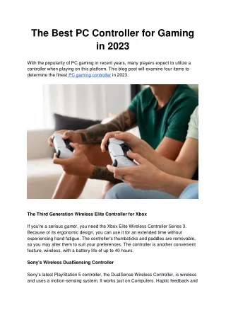 The Best PC Controller for Gaming in 2023
