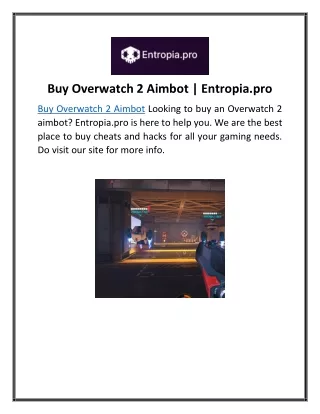 Buy Overwatch 2 Aimbot | Entropia.pro