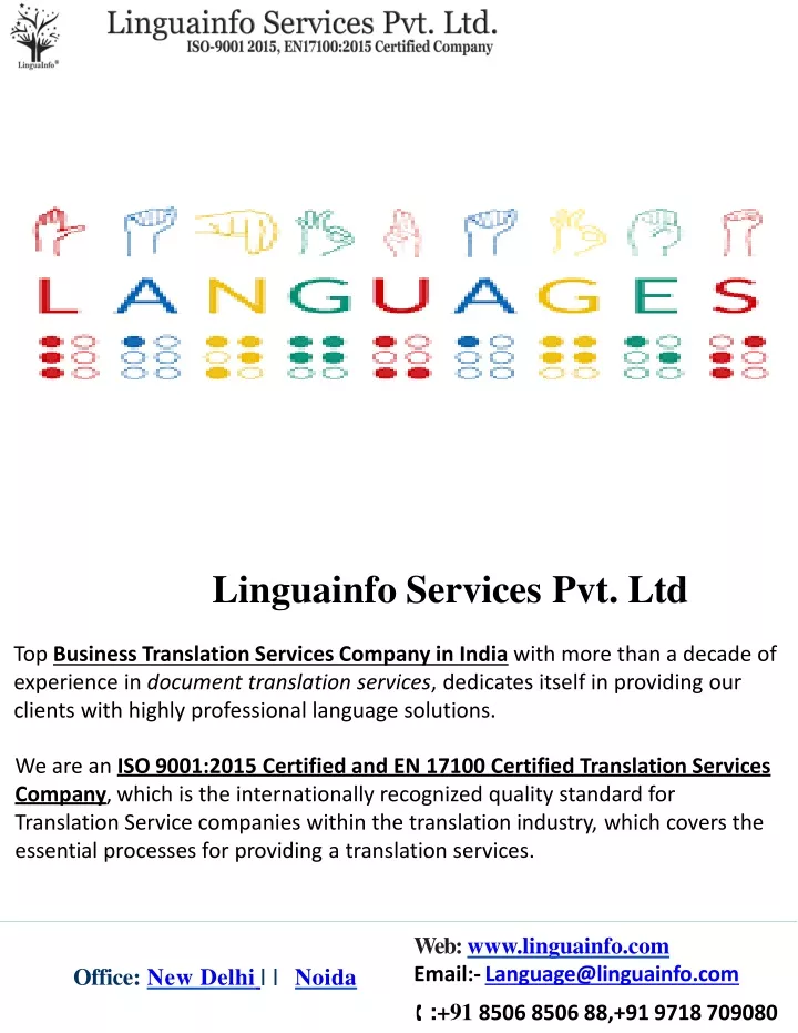 linguainfo services pvt ltd