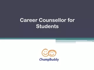 Career Counsellor for Students - ChampBuddy.com