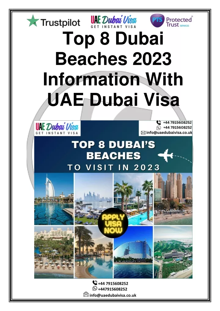 top 8 dubai beaches 2023 information with