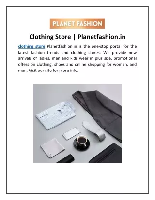 clothing store planetfashion in