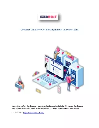 Cheapest Linux Reseller Hosting in India | Ezerhost.com