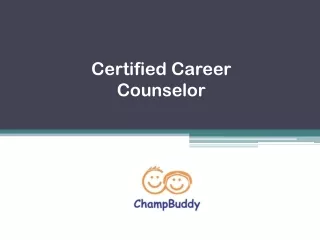 Certified Career Counselor - champbuddy.com
