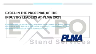 excel in the presence of the industry leaders at plma 2023