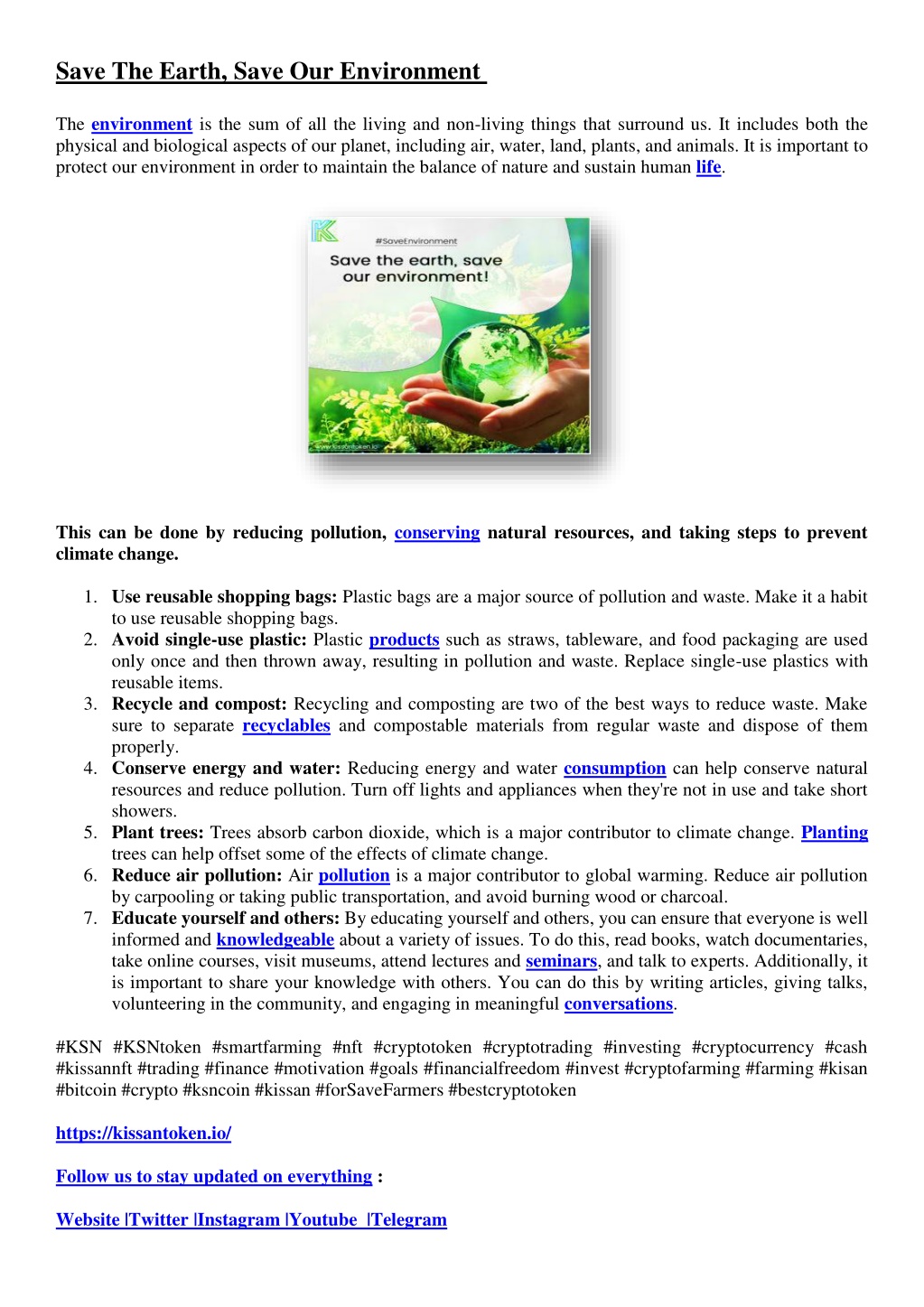 PPT - Save The Earth, Save Our Environment PowerPoint Presentation ...