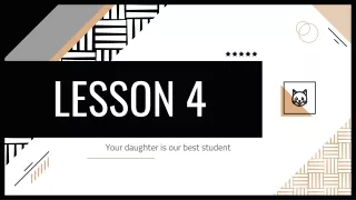Lesson 4