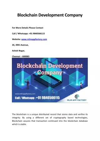 Blockchain Development Company-OG Software
