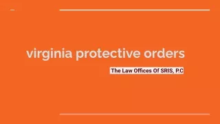 Virginia protective orders