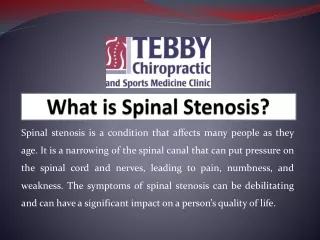 What is Spinal Stenosis