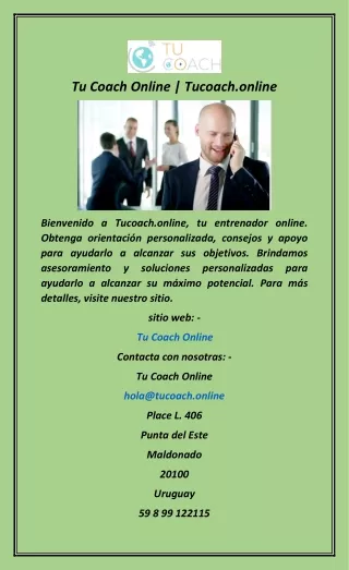 Tu Coach Online  Tucoach.online