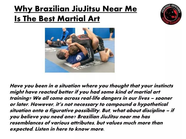 why brazilian jiujitsu near me is the best