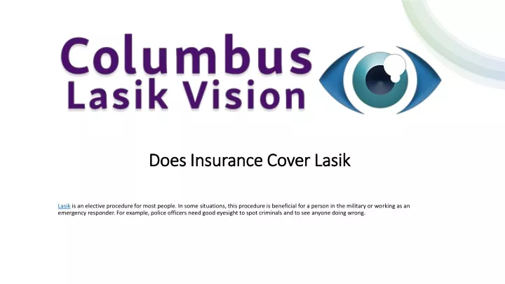 does insurance cover lasik