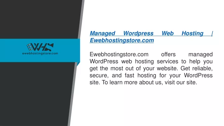 managed wordpress web hosting ewebhostingstore