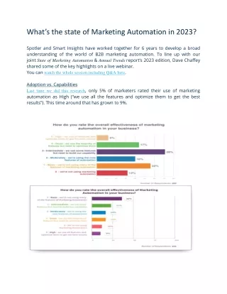 what s the state of marketing automation in 2023