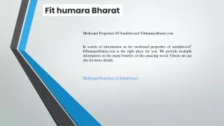 Medicinal Properties Of Sandalwood   Fithumarabharat.com