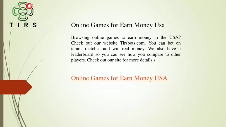 online games for earn money usa browsing online