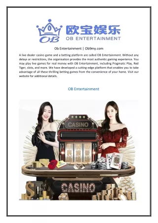 ob entertainment ob9my com