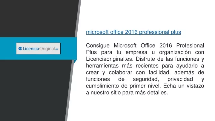 microsoft office 2016 professional plus consigue