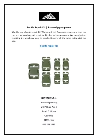 buckle repair kit razoredgegroup com