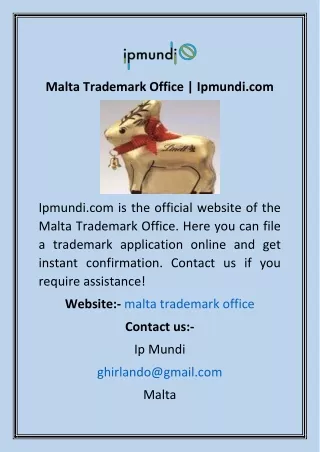 Malta Trademark Office  Ipmundi