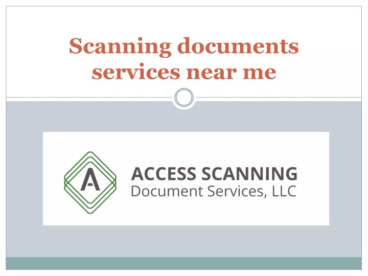 scanning documents services near me