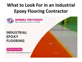 What to Look For in an Industrial Epoxy