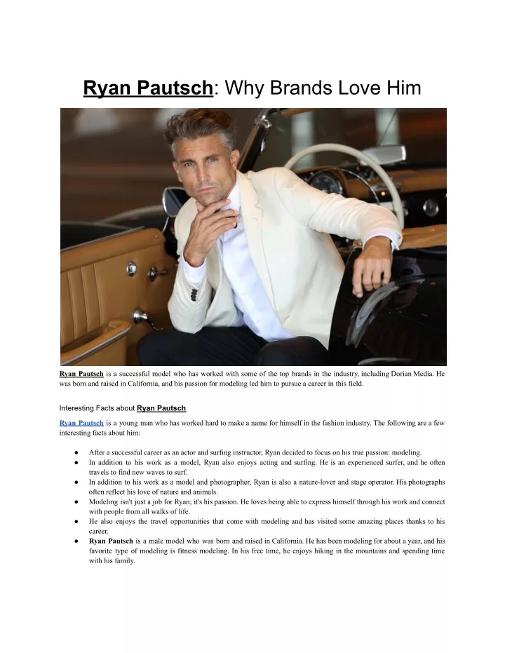 ryan pautsch why brands love him