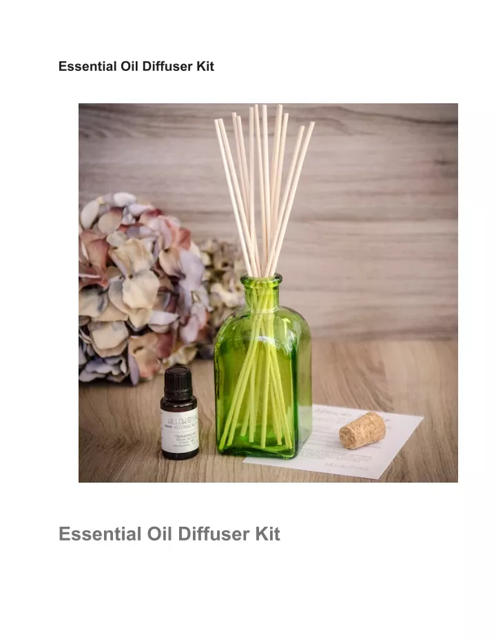 essential oil diffuser kit
