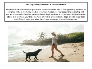 Best Dog-Friendly Vacations in the United States