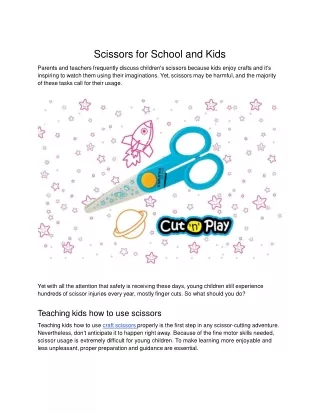 Scissors for School and Kids