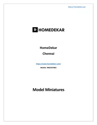 Get model miniatures toys on online