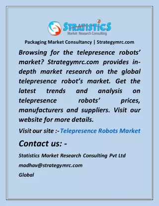 Telepresence Robots Market Strategymrc com