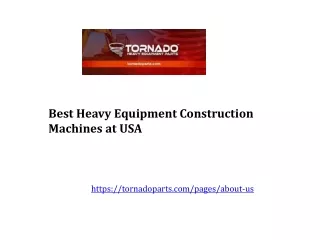 Best Heavy Equipment Construction Machines