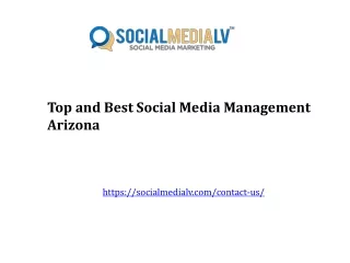 Top and Best Social Media Management Arizona