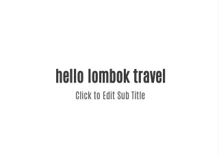 hello lombok