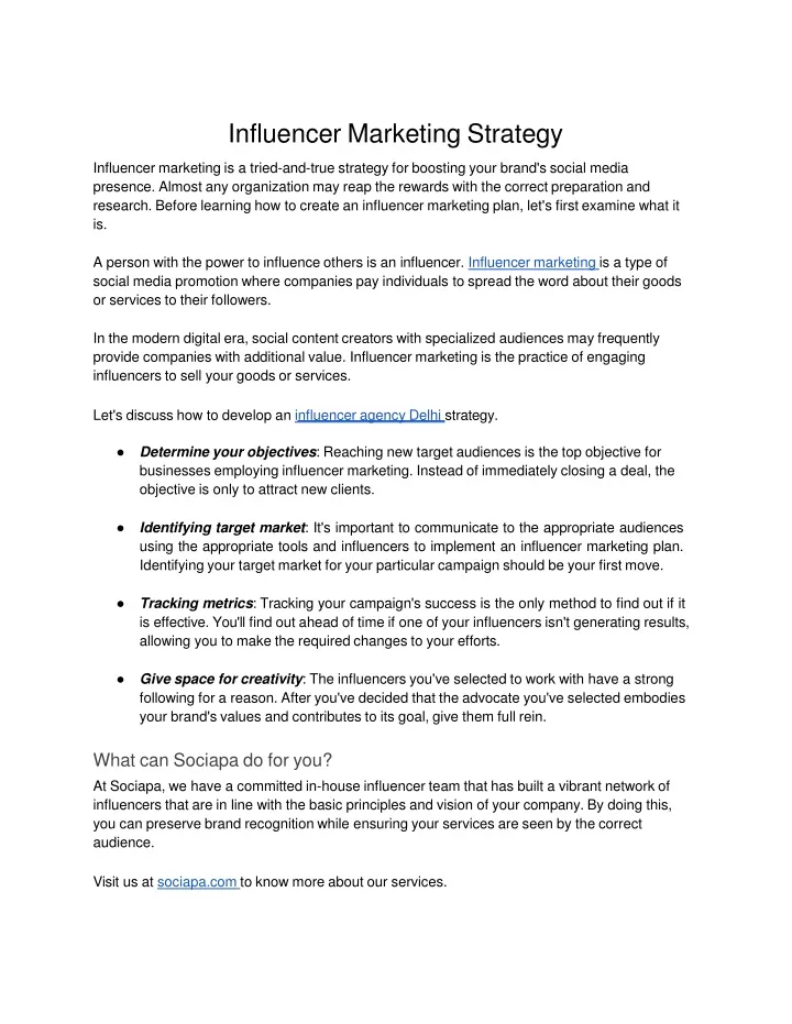 influencer marketing strategy influencer