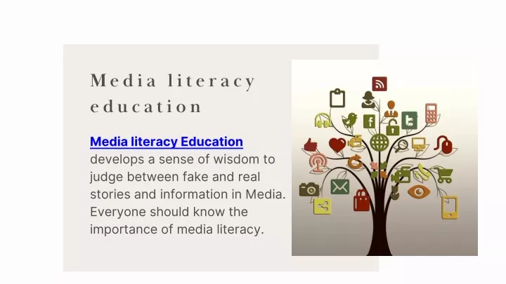 media literacy education