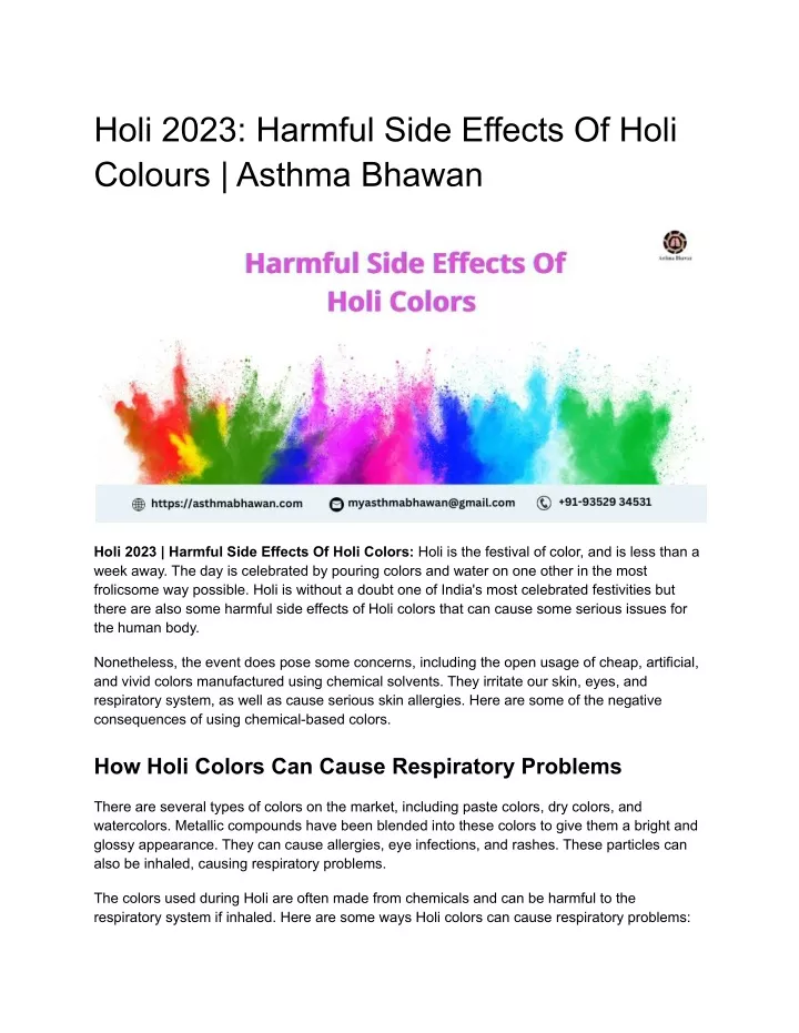 holi 2023 harmful side effects of holi colours