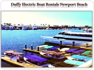 Duffy Electric Boat Rentals Newport Beach