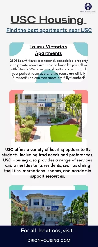 You search for Apartments near USC ends here!