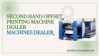 Buy Uses Heidelberg CD 102-5 Offset Printing Machines in India
