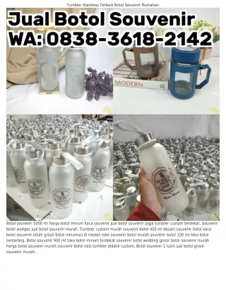 tumbler stainless terbaik botol souvenir rumahan
