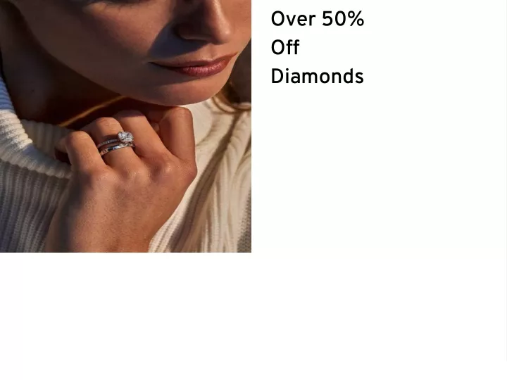 over 50 off diamonds