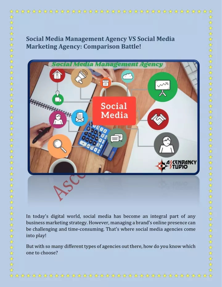 social media management agency vs social media