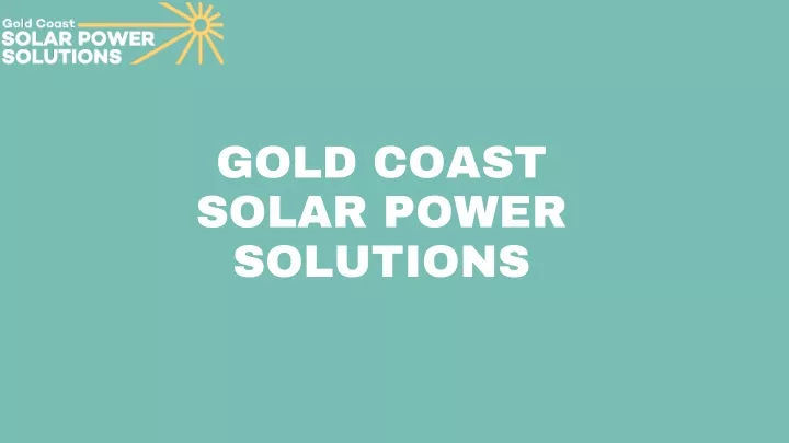 gold coast solar power solutions