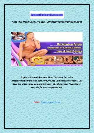 Amateur Hard Core Live Sex | Amateurhardcorelivesex.com